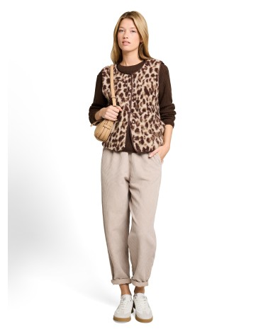 CHALECO BORREGUILLO ANIMAL PRINT TOM TAILOR