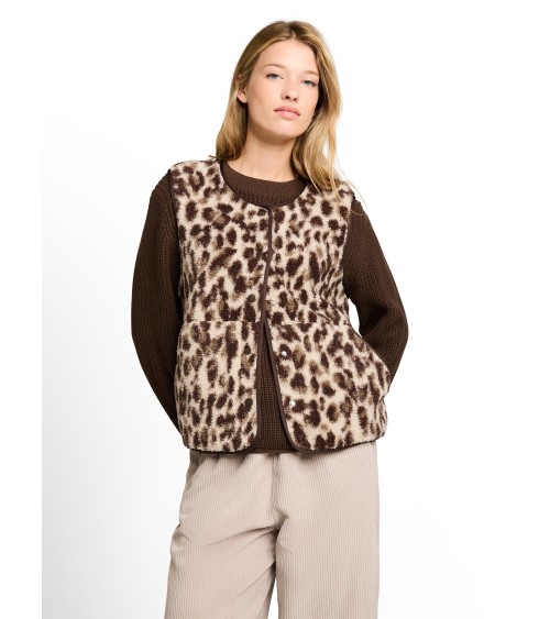 CHALECO BORREGUILLO ANIMAL PRINT TOM TAILOR