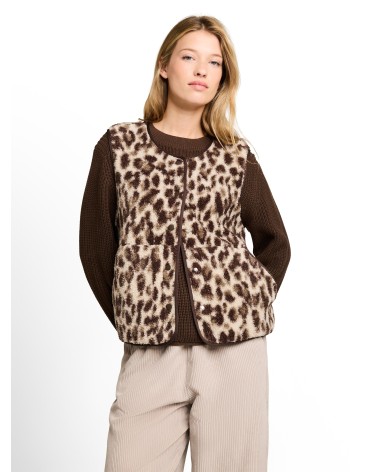 CHALECO BORREGUILLO ANIMAL PRINT TOM TAILOR