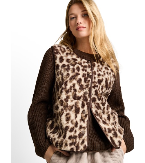 CHALECO BORREGUILLO ANIMAL PRINT TOM TAILOR