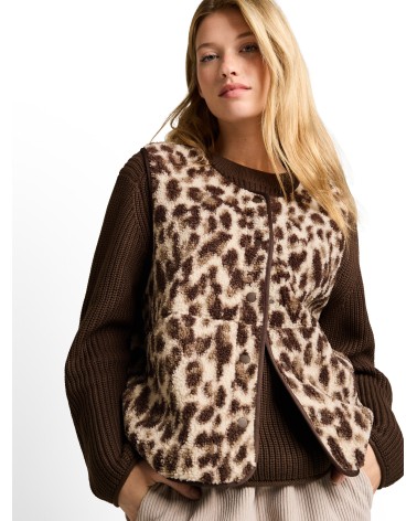 CHALECO BORREGUILLO ANIMAL PRINT TOM TAILOR