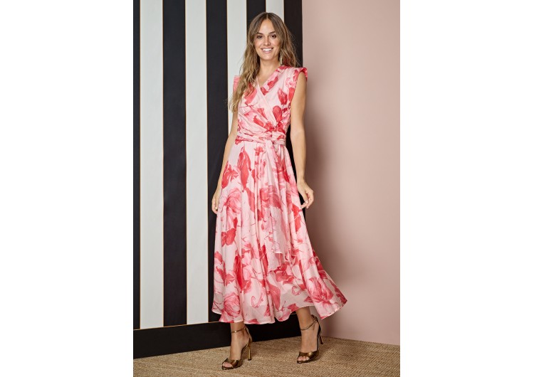 Alba Conde - Vestido midi estampado fluido